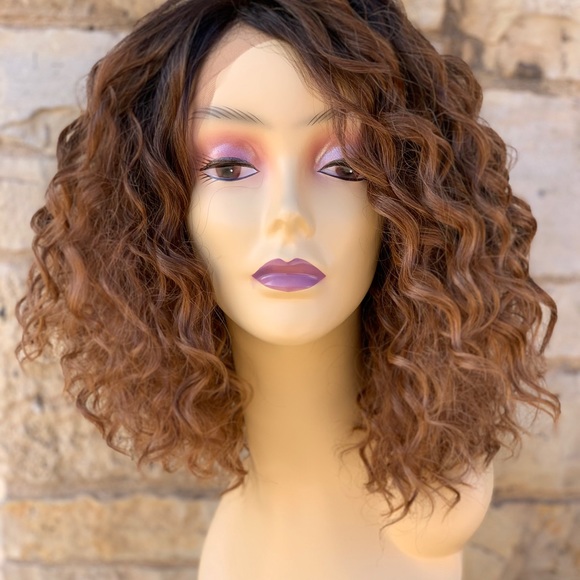 Curly Swisslace Lacefront wig